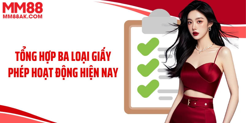 Tổng hợp ba loại giấy phép hoạt động hiện nay 